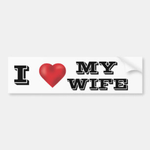 IK HOOP VAN MIJN VROUW BUMPERSTICKER
