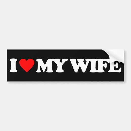 IK HOOP VAN MIJN VROUW BUMPERSTICKER (Voorkant)