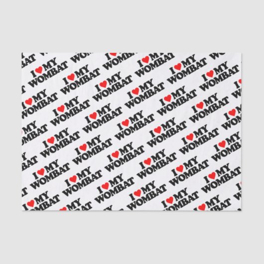 IK HOOP VAN MIJN WOMBAT TISSUEPAPIER (Voorkant)