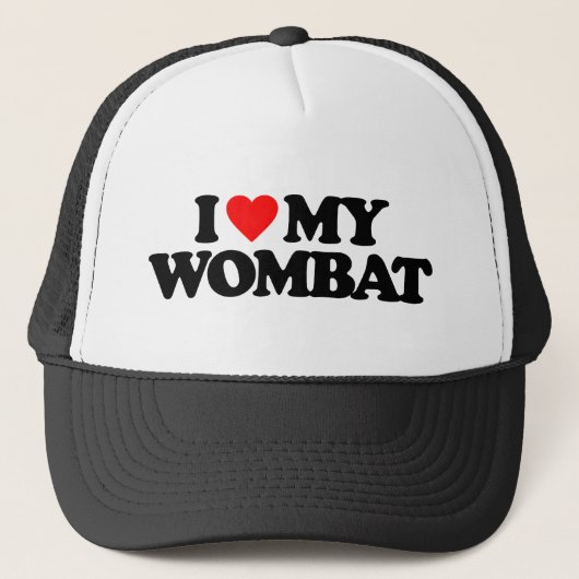 IK HOOP VAN MIJN WOMBAT TRUCKER PET (Voorkant)
