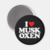 IK HOOP VAN MUSK OXEN MAGNEET (Voorkant / Achterkant)