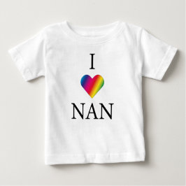 IK HOOP VAN NAN RAINBOW HEART Baby T-Shirt