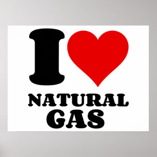 IK HOOP VAN NATUURLIJKE GAS POSTER