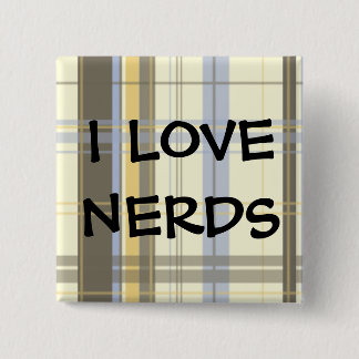 IK HOOP VAN NERDS VIERKANTE BUTTON 5,1 CM