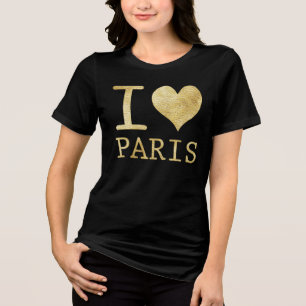 IK HOOP VAN PARIS FAUX GLITTER T-SHIRTS
