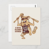 IK HOOP VAN PEANUT BUTTER BRIEFKAART (Voorkant / Achterkant)