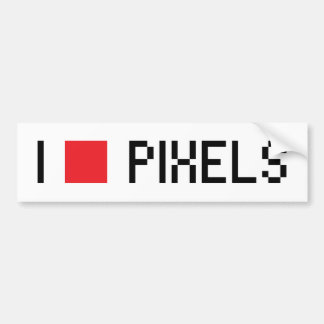 IK HOOP VAN PIXELS BUMPERSTICKER