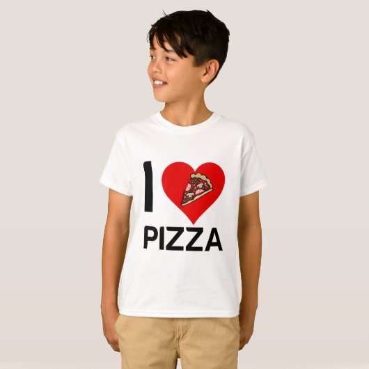 IK HOOP VAN PIZZA T-SHIRT (Voorkant volledig)