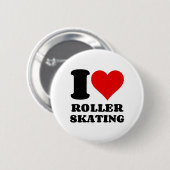 IK HOOP VAN ROLLER SKING RONDE BUTTON 5,7 CM (Voorkant /achterkant)