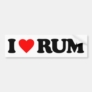 IK HOOP VAN RUM BUMPERSTICKER
