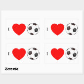 IK HOOP VAN SOCCER RECHTHOEKIGE STICKER (Vel)