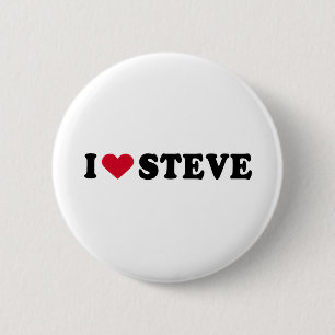 IK HOOP VAN STEVE RONDE BUTTON 5,7 CM