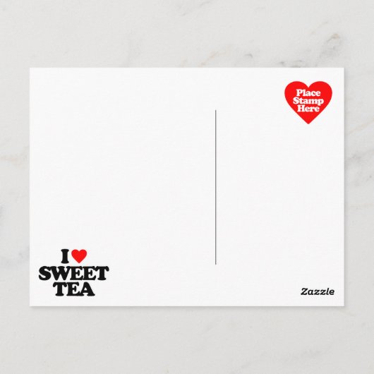 IK HOOP VAN SWEET TEA BRIEFKAART (Achterkant)
