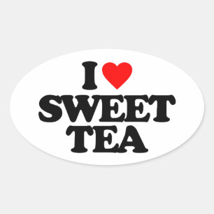 IK HOOP VAN SWEET TEA OVALE STICKER
