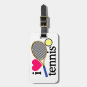 IK HOOP VAN TENNIS BAGAGELABEL (Voorkant verticaal)