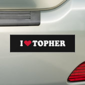 IK HOOP VAN TOPHER BUMPERSTICKER (Op auto)