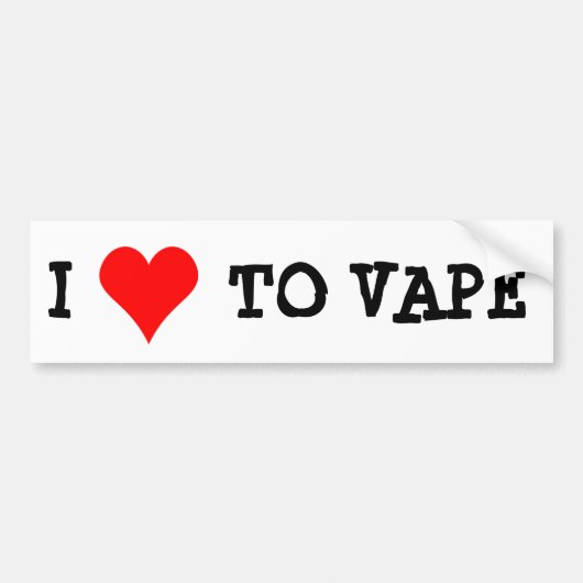 IK HOOP VAN VAPE BUMPERSTICKER (Voorkant)