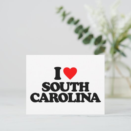 IK HOOP VAN ZUID CAROLINA BRIEFKAART (Staand voorkant)