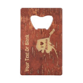 Ik hoor Alaska op de binnenste boog Kredietkaart Flessenopener (Voorkant)