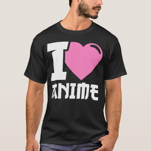 Ik hoor Anime ik hou van Anime T-shirt (Voorkant)