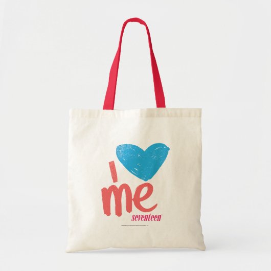 Ik hoor Aqua/Roze Tote Bag (Voorkant)