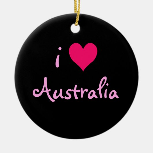 Ik hoor Australië Keramisch Ornament (Voorkant)