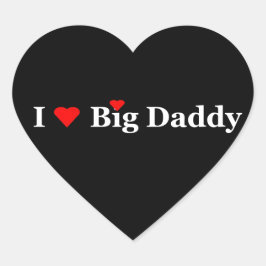 Ik hoor Big papa Gifts Hart Sticker