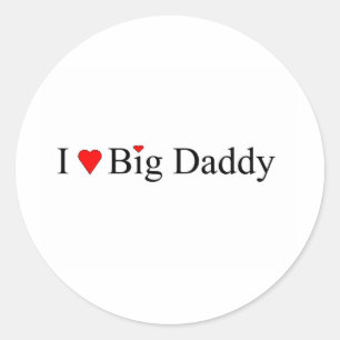 Ik hoor Big papa Ronde Sticker