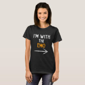 Ik hoor bij de emo grappige Halloween-matchingkopp T-shirt (Voorkant volledig)