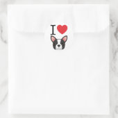 Ik hoor Boston Terriers Ronde Sticker (Tas)