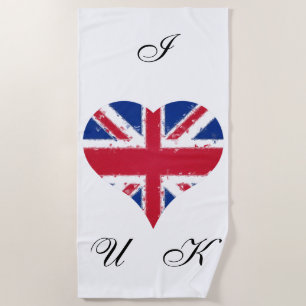 Ik hoor Britse Engelse vlag Strandlaken