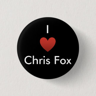 Ik hoor Chris Fox Button [zwart]