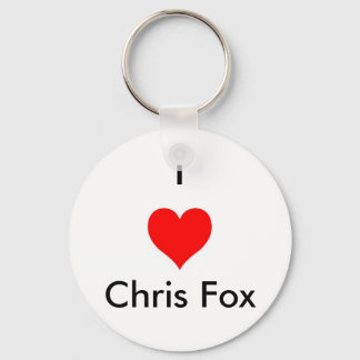 Ik hoor Chris Fox Sleutelhanger [White; Style 2]