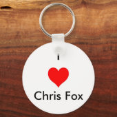 Ik hoor Chris Fox Sleutelhanger [White; Style 2] (Voorkant)