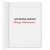 Ik hoor dat je niet stout bent geweest. Wenskaart (Binnen (Rechts))