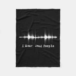Ik hoor dode mensen - spookjacht paranormale evp fleece deken