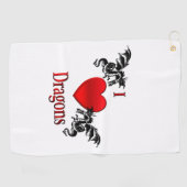 Ik hoor Dragons persoonlijk Golfhanddoek (Horizontaal)