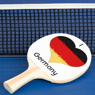 Ik hoor Duitse vlag Tafeltennisbatje