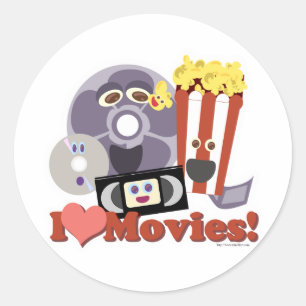 Ik hoor films! ronde sticker