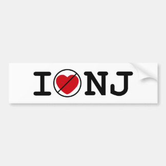 Ik hoor geen New Jersey Bumpersticker