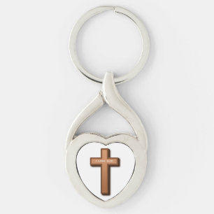 "IK HOOR GOD" KROSS SLEUTELHANGER