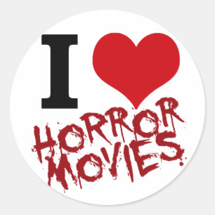 Ik hoor Horror-films Ronde Sticker