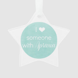 Ik hoor iemand met Apraxia Star Ornament