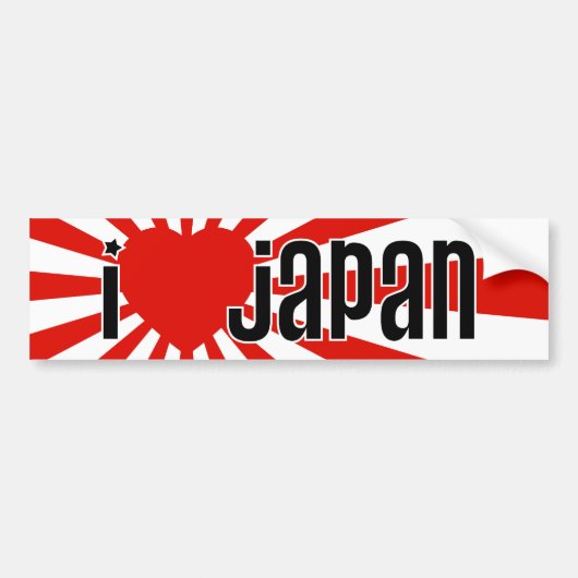 Ik hoor Japan! Bumpersticker (Voorkant)