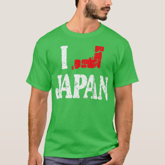 Ik hoor Japan I Love Japan Map Love Japan Kawai T-shirt