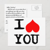 Ik hoor je aangepast briefkaart (Voorkant / Achterkant)