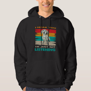 Ik hoor je, ik luister gewoon niet Basset Hound Hoodie