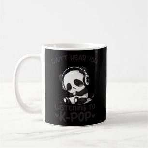 Ik hoor je niet luisteren naar Kpop Panda K-Pop Me Koffiemok