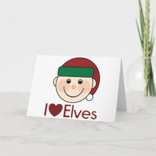 Ik hoor kerst met Elves Feestdagen Kaart