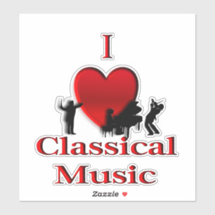 Ik hoor klassieke muziek sticker